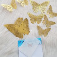 Пеперуди за декорация - цвят злато, снимка 6 - Декорация за дома - 45242041