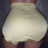 Жълти бикини с висока талия за едра дама XXL, снимка 5 - Бельо - 45154590