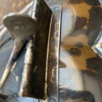 Щипка за хартия във формата на сърце от сребро и черупка на костенурка, снимка 2 - Антикварни и старинни предмети - 45481185