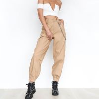 Дамски ежедневни модни едноцветни панталони в стил пачуърк с пълна дължина, 4цвята , снимка 10 - Панталони - 45512798