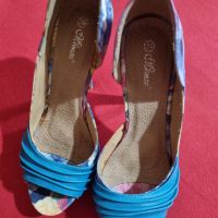 Елегантни обувки на ток, снимка 1 - Дамски обувки на ток - 45405514