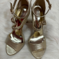 Обувки Paolo Botticelli златни, снимка 4 - Дамски обувки на ток - 45012980