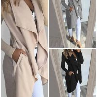 Дамско едноцветно прилепнало сако с ревер, 3цвята , снимка 1 - Сака - 45906271