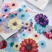 ядивни цветя вафлена хартия пъстроцветни за консумация украса на торта и мъфини, снимка 3 - Други - 33466151