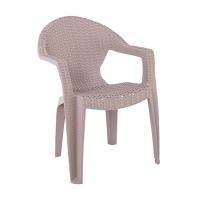 Столове имитация на ратан от полипропилен в бял,бежев,кафяв,черен цвят, снимка 5 - Столове - 43936396