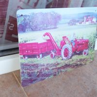 Метална табела кола трактор ремарке прибиране реколта нива, снимка 2 - Декорация за дома - 45083438
