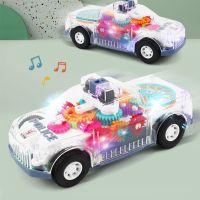Музикална и светеща, прозрачна, полицейска кола играчка за деца, снимка 4 - Музикални играчки - 45699989