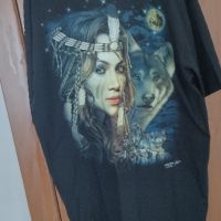 Тениска Rock Chang Original Indian Queen of Wolves 

, снимка 2 - Тениски - 45464783