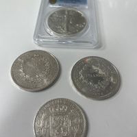 Сребърни монети 4 броя, снимка 3 - Нумизматика и бонистика - 45766217