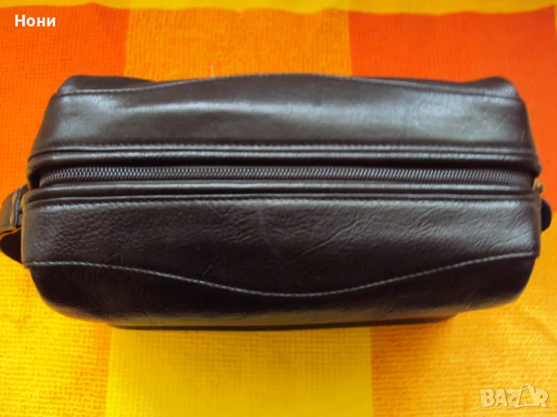 Голям марков несесер от естествена кожа на LUXTANCE, снимка 1