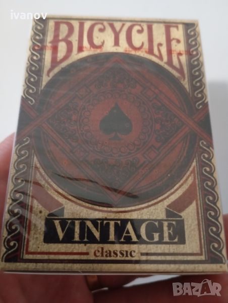 Vintage bicycle карти за игра , снимка 1