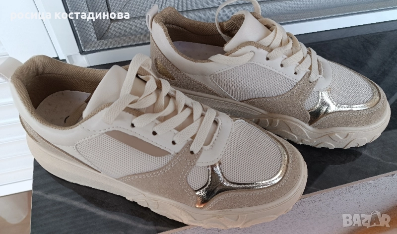 Дамски бежови обувки Marquiiz, снимка 1