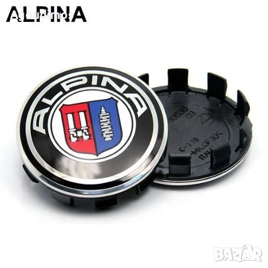 Комплект от 4бр. капачки за джанти Alpina за BMW, снимка 1