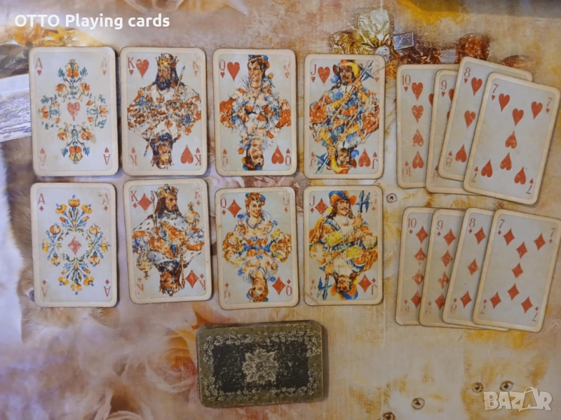  Стари карти за игра ROKOKO 66 , оригинал COEUR DDR, снимка 1