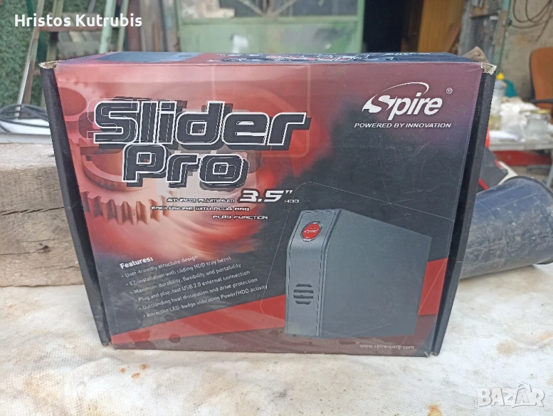 Единственият Slider Pro Tool-Free 3.5 HDD Enclosure на Spire в Базар!, снимка 1