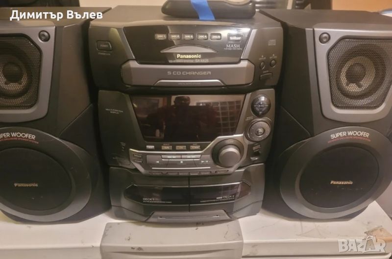Аудио система, стерео уредба Panasonic SA-AK25 150 W вата, Bluetooth, USB . TF карта , AUX, снимка 1