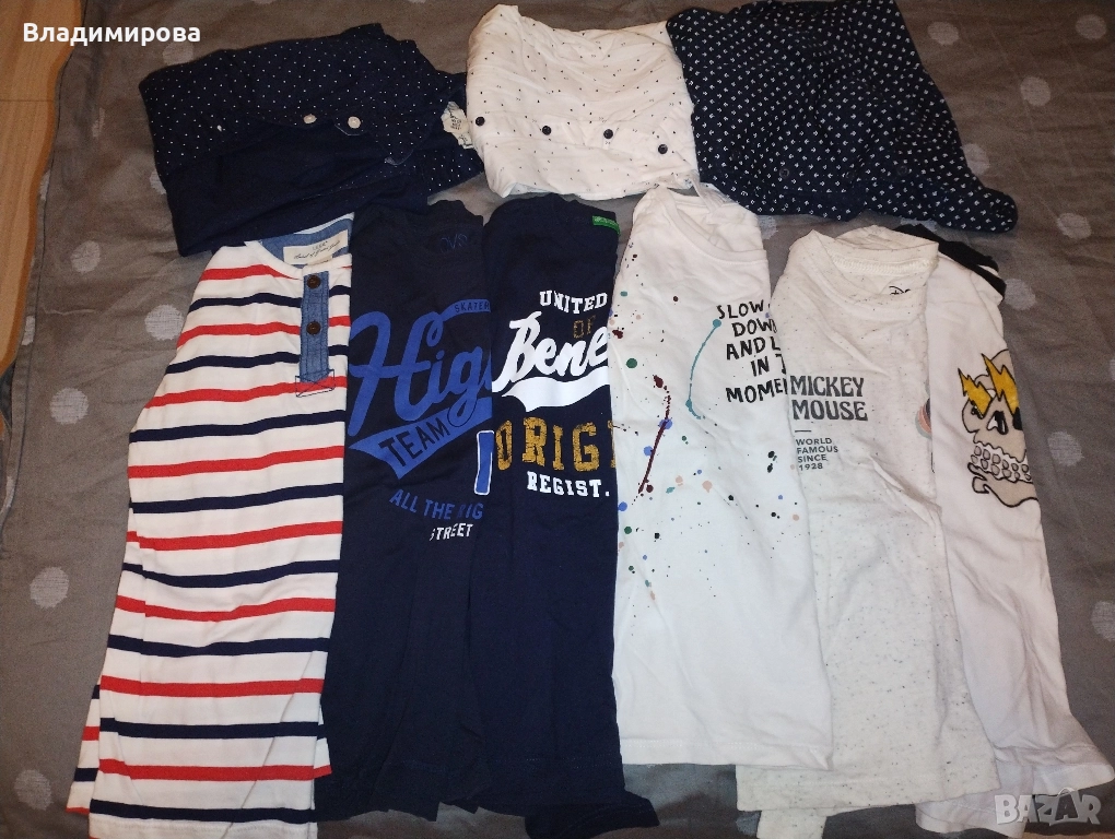 Лот детски блузи и ризи за момче 8г., снимка 1