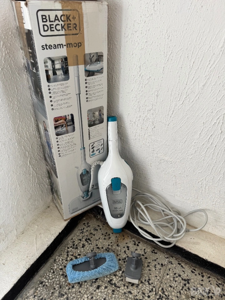 Парочистачка Black & Decker FSMH13E10 Парен Моп 1300W, 10-в-1, 380ml резервоар!, снимка 1