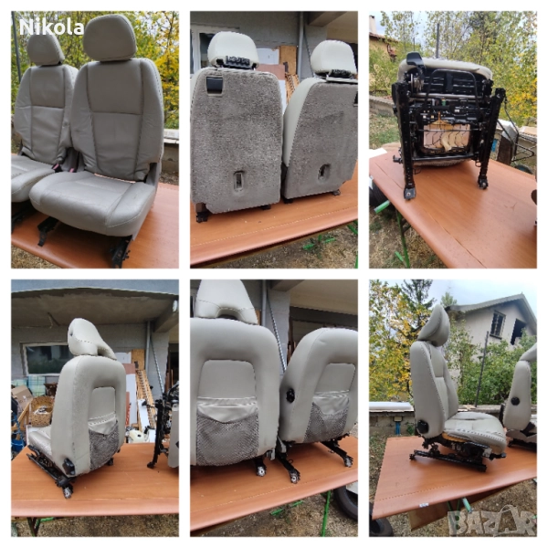 VOLVO XC90 Седалки предни и 2 задни светла кожа , снимка 1