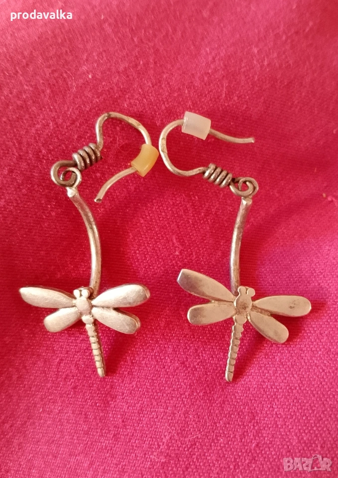 Сребърни обеци , снимка 1