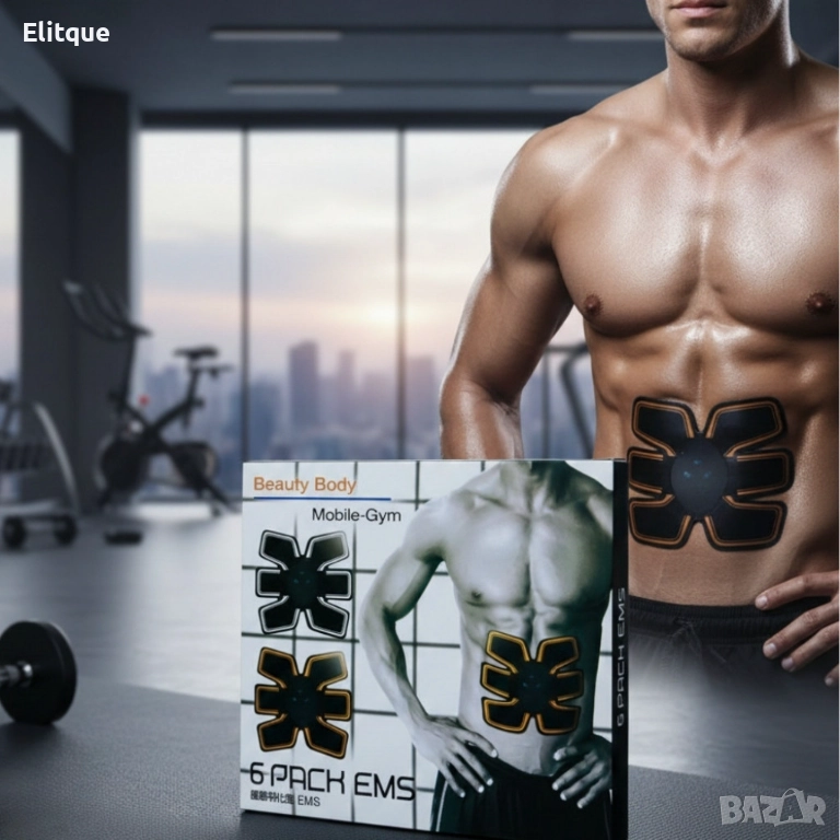 Фитнес-колан за електростимулация 6-Pack EMS TV482, снимка 1