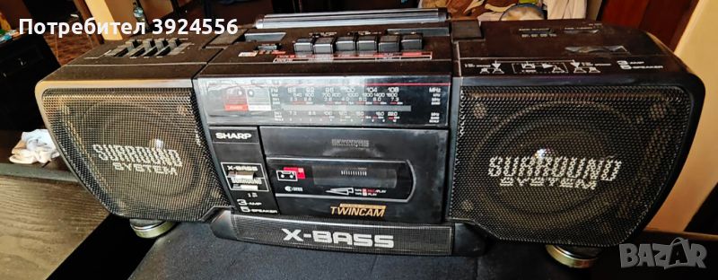 Радиокасетофон Sharp WQ t351 Twin-Cam Boombox!, снимка 1