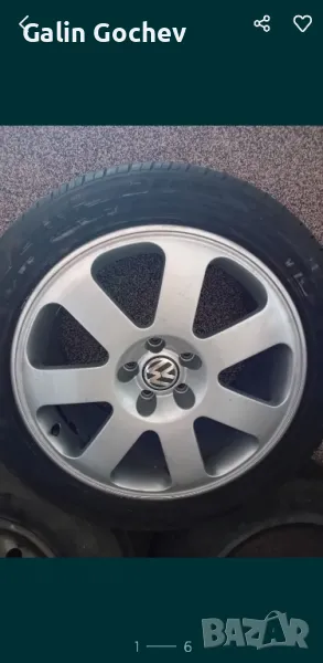  алуминиеви оригинални 18 цолови джанти с гуми за vw.audi, снимка 1