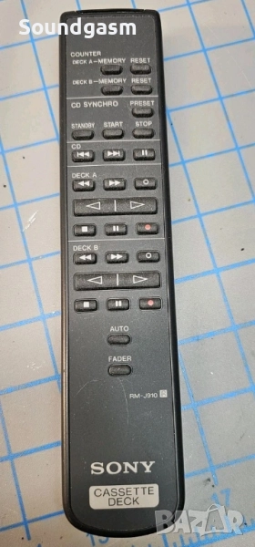 Търся Sony RM J 920 дистанционно управление за двукасетъчен дек, снимка 1