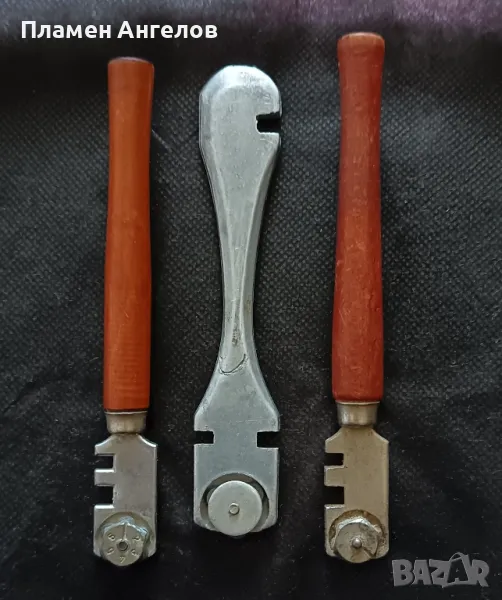 Стари елмази, стъклорези 3 броя. , снимка 1