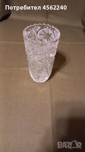 Красива ваза - оловен кристал, снимка 1