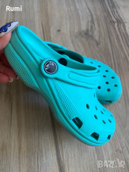 Оригинални светло зелени чехли Crocs ! 33-34 н, снимка 1