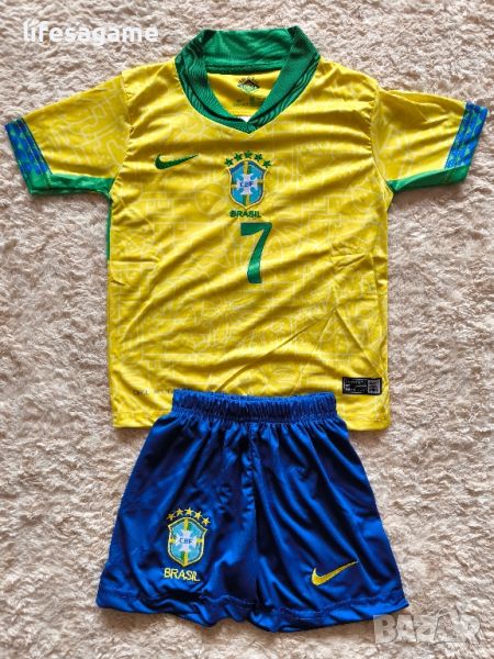 Детско - юношески футболен екип Бразилия Винисиус Brazil Vini Jr , снимка 1