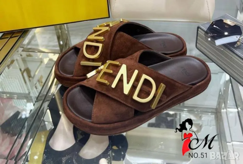 дамски чехли Fendi , снимка 1