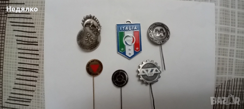 6 броя редки винтидж значки, снимка 1