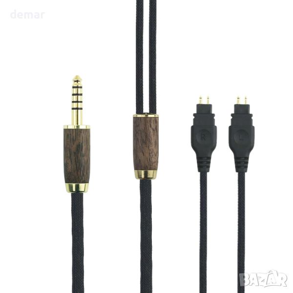 ABLET 2 м 4,4 mm балансиран мъжки 7N OCC меден сребърен кабел за Sennheiser, снимка 1