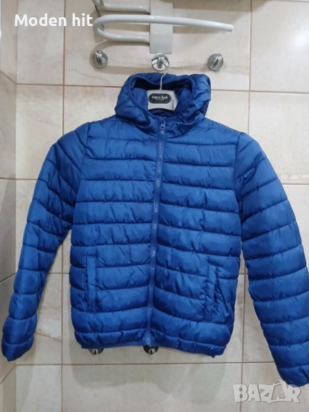 Есенно яке с качулка за момче размер 158 см. /синьо/, снимка 1