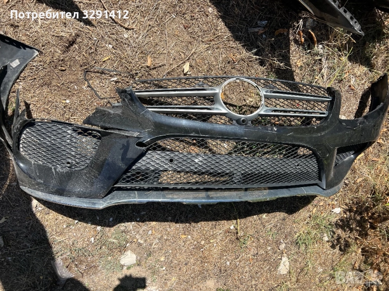 Счупена предна AMG броня Mercedes GLE C292, снимка 1