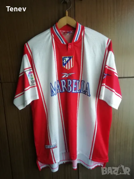 Atletico Madrid Reebok 1999/2000 оригинална тениска фланелка Атлетико Мадрид 2XL XXL Vintage , снимка 1