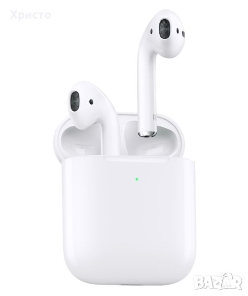 НОВО!!! Безжични слушалки Apple AirPods 2 Generation, White, снимка 1