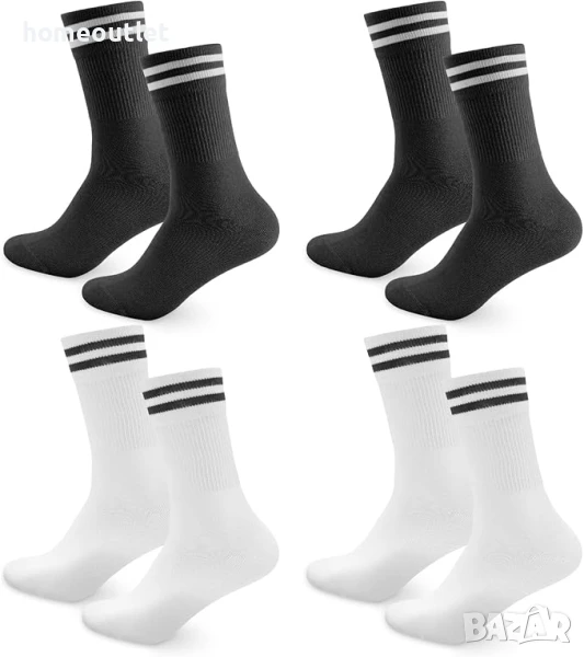 Унисекс чорапи от висококачествен пениран памук, к-кт от 4 бр. HEIBEI-M-WZ304-4-SM, снимка 1