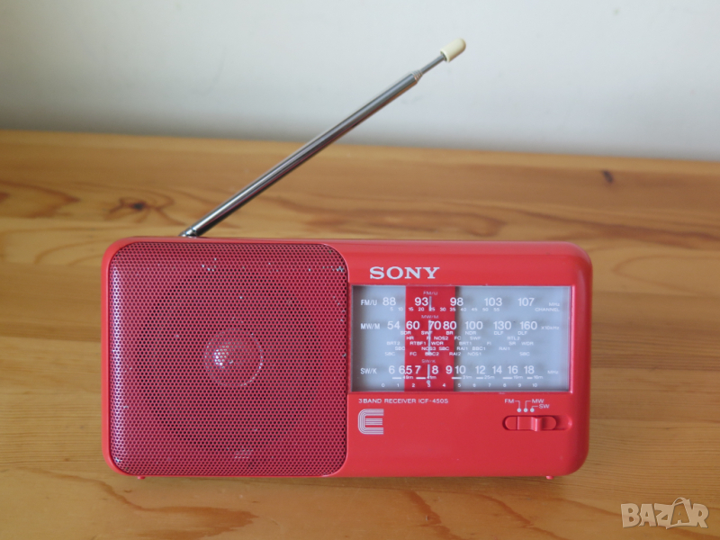Vintage Sony ICF-450S, 3 Band FM MW/SW-радио, снимка 1