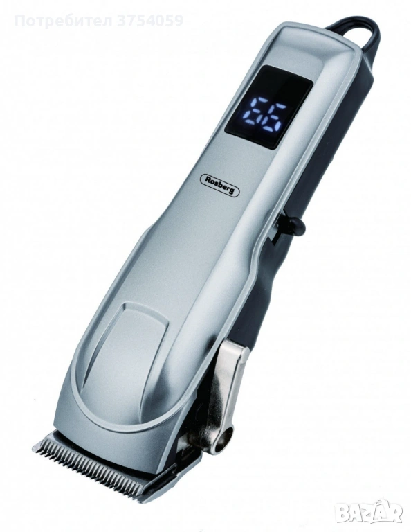 Безжична машинка за подстригване Rosberg R51810Q, 5W, DC 3.7V 1200mAh, USB зареждане, снимка 1