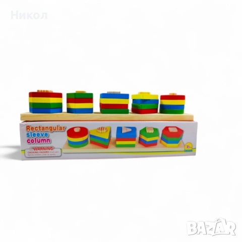 Монтесори образователна игра - сортер от дърво, снимка 8 - Образователни игри - 53682936