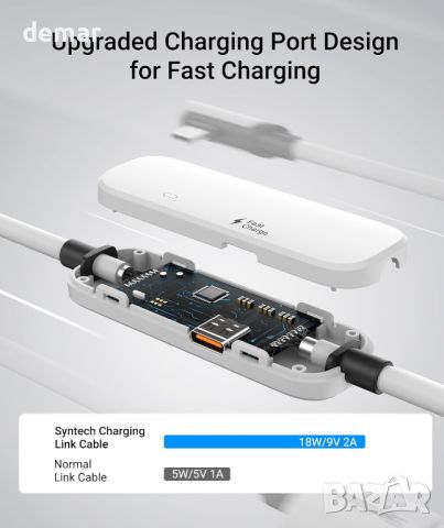 Syntech Link кабел 5 м с PD Fast Charging, съвместим с Meta Quest 3/Oculus Quest 2, снимка 2 - Кабели и адаптери - 45114321