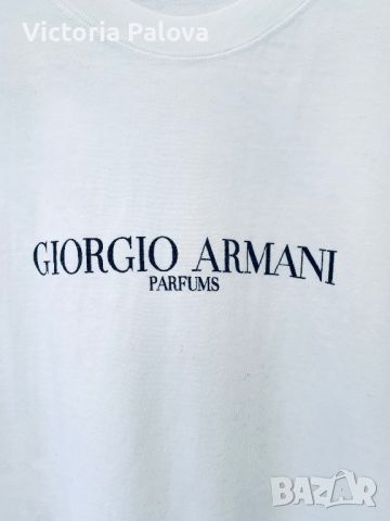 Бяла тениска GIORGIO ARMANI vintage, снимка 11 - Тениски - 45892461