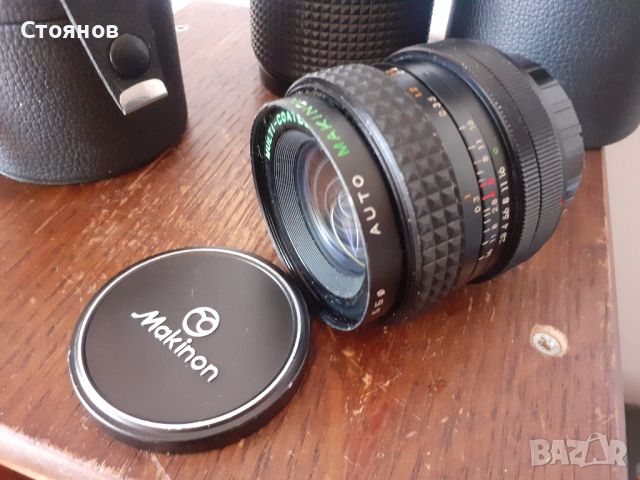 Обективи MAKINON AUTO Multi-Coated FD mount Canon  Japan, снимка 10 - Обективи и филтри - 45253051