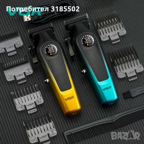Професионална машинка за подстригване VGR V-196 – Прецизност, удобство и стил в едно устройство, снимка 5 - Фризьорски принадлежности - 50851516