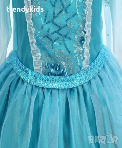 Нова Луксозна Рокля на Елза , снимка 5 - Детски рокли и поли - 49985800