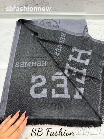 Hermes, Chanel двулицев шал, снимка 5 - Шалове - 52487973