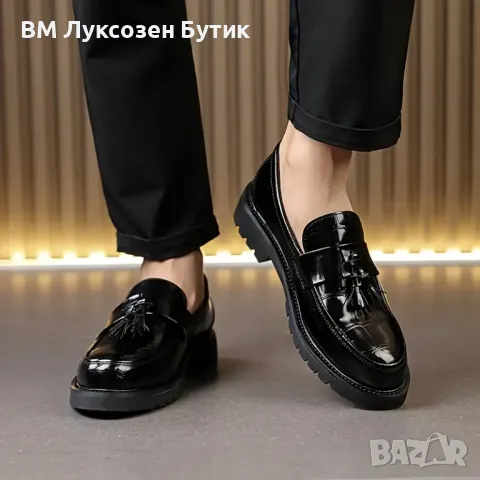 👞✨ МЪЖКИ ЛУКСОЗНИ КОЖЕНИ МОКАСИНИ – СТИЛ И САМОЧУВСТВИЕ В ЕДНА СТЪПКА! ✨👞, снимка 4 - Официални обувки - 50173784